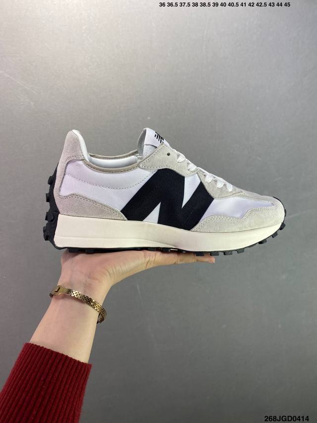 新百伦 New Balance Nb327系列 皮面复古休闲运动慢跑鞋 Ws327Ra全新 New Balance 327 系列，以更纯粹的复古风格设计打造的全