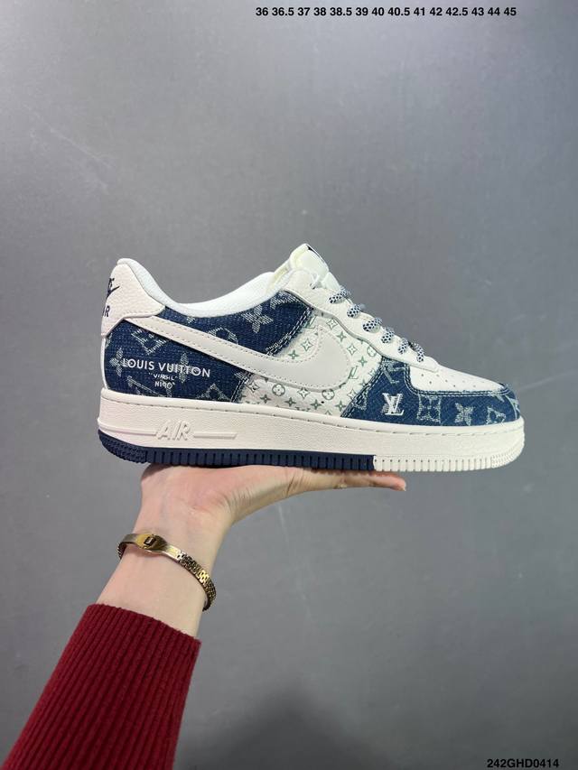 公司级 Nike Air Force 1 Low’07 空军一号低帮休闲板鞋 定制皮料 原楦原纸板 纯正空军版型 内置全掌气垫 货号：男 Cw2288-114