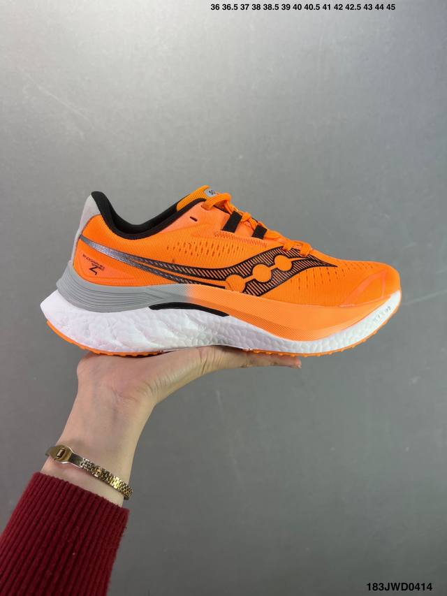 公司级慢跑鞋中的劳斯莱斯 Saucony Endorphin Speed 索康尼啡速4代舒适织物低帮训练跑步鞋 尼龙板厚底竞速训练鞋 #原数据开发纸版楦型 #采