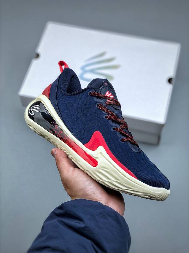 Under Armour Curry Flow 12 ”Podium Blue“斯蒂芬 库里12代专业室内低帮文化休闲运动篮球鞋 升级原楦原纸版开发版型#采用网