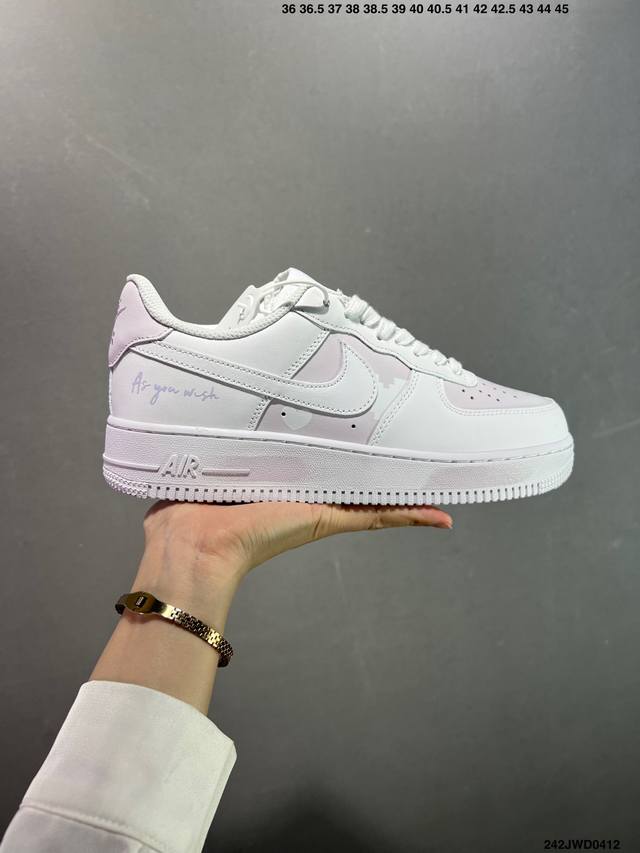 公司级 Nike Air Force 1 Low’07 空军一号低帮休闲板鞋 定制皮料 原楦原纸板 纯正空军版型 内置全掌气垫 货号：男 Cw2288-114