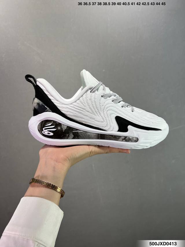 公司级Under Armour Hovr Curry 12 Cc 库里 安德玛 圆头系带织物合成革 减震防滑耐磨透气 篮球鞋 货号:6000198-100 尺码