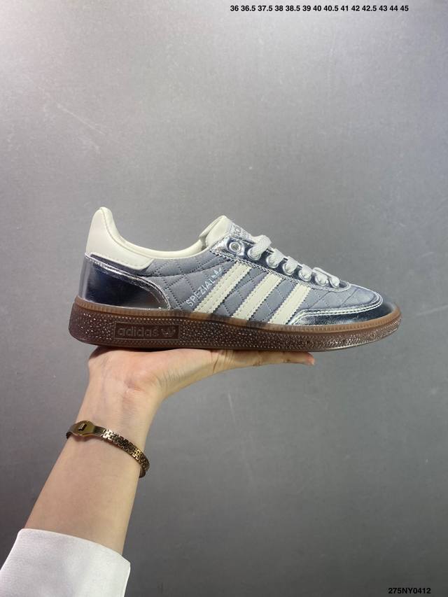 Adidas Handball Spezial 复古单品 阿迪达斯经典款复古休闲板鞋 #原厂原档案开发出品 皮料切割干净无任何毛边 鞋型细节完美 超高清洁度 货
