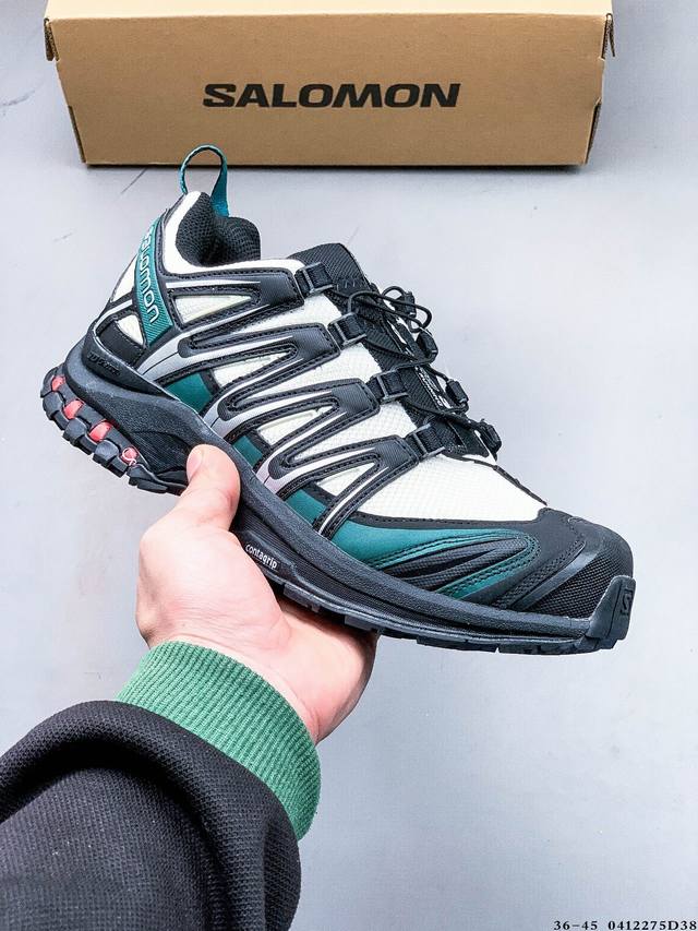 Salomon Xa Pro 3D Adv 萨洛蒙 户外越野跑鞋 鞋面采用Sensifit贴合技术 全方位贴合包裹脚型 鞋跟部鞋底牵引设计 提供强大的抓地性能