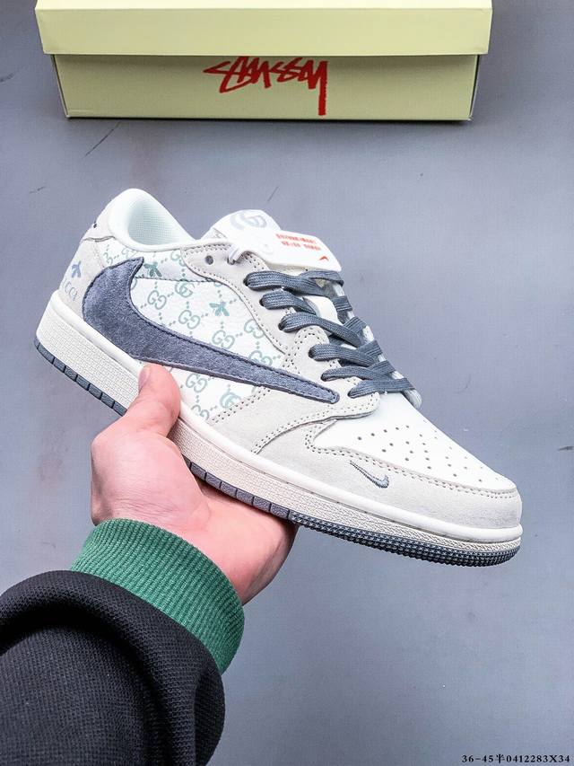 公司级头层！耐克Nike Air Jordan 1 Low Aj1乔1 低帮潮流缓运动休闲板鞋。Aj1 低帮拼接 完美版型真头层牛皮# 内置缓震气垫 原鞋开模