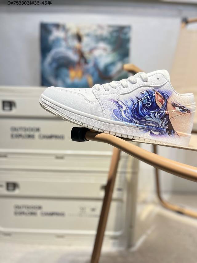 哪吒 X Air Jordan 1 Mid Aj1乔丹一代经典复古文化休闲运动篮球鞋553558 Qa7533021#36-45半