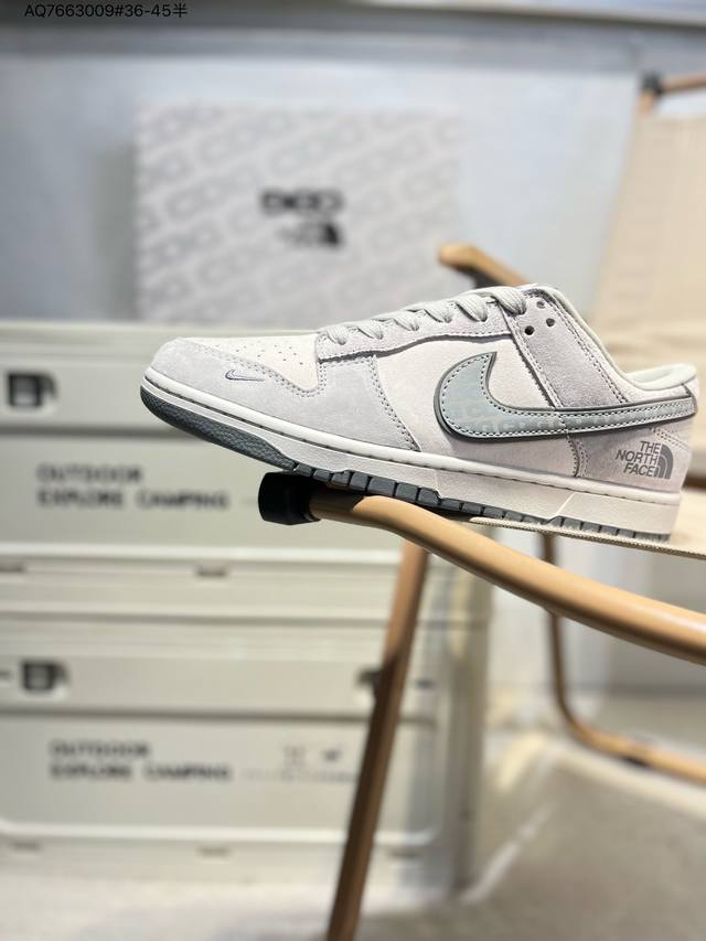 Nike Sb Dunk Low“北面联名” 周年高端定制 低帮休闲板鞋 定制鞋盒 超高清洁度 皮料切割干净无任何毛边 细节完美Fc1688 Aq7663009