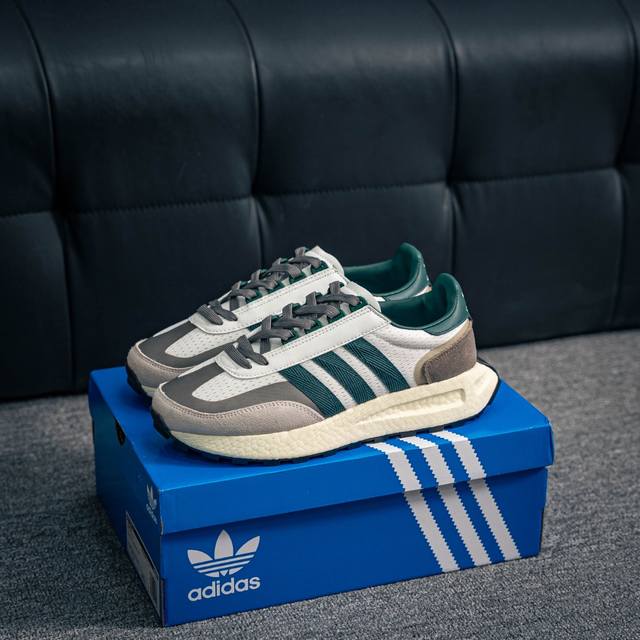 核心私 Adidas Retropy E5 阿迪达斯三叶草爆米花缓震跑步鞋 织物材质 货号：Ie3910 尺码：36 36.5 37.5 38 38.5 39