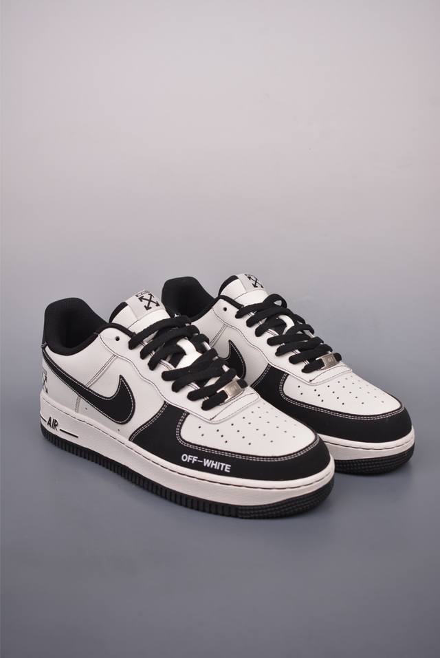 Nike Air Force 1 Low Off联名 原楦头原纸板 打造纯正空军版型 专注外贸渠道 全掌内置蜂窝气垫 原盒配件 原厂中底钢印、拉帮完美 官方货号