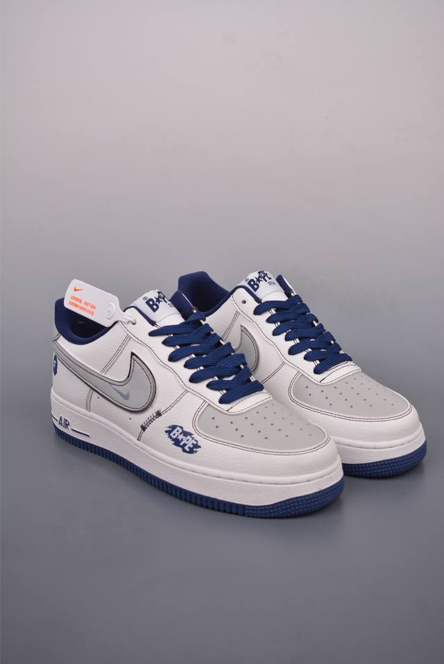 Nike Air Force 1 Low 猿人头联名 原楦头原纸板 打造纯正空军版型 专注外贸渠道 全掌内置蜂窝气垫 原盒配件 原厂中底钢印、拉帮完美 官方货号