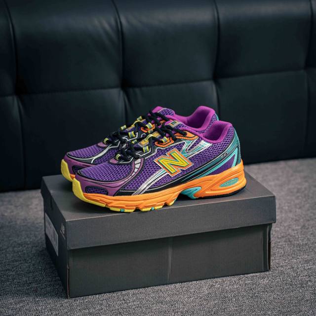 核心私 新百伦中古跑鞋 New Balance 740系列新百伦 潮流男女运动鞋 Nb740跑步鞋透气鞋复古潮鞋 货号：U740Mc2 尺码：36 37 37.