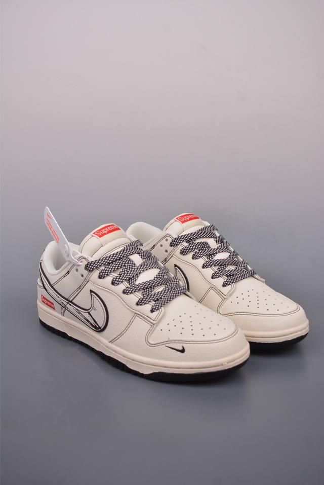 Nike Sb Dunk Low Supreme联名 解构抽绳鞋带 纯原大厂出品 极力推荐 原装头层材料 独家版型蒸餾加工 帶來的是更好的视觉和脚感体验 大厂纯