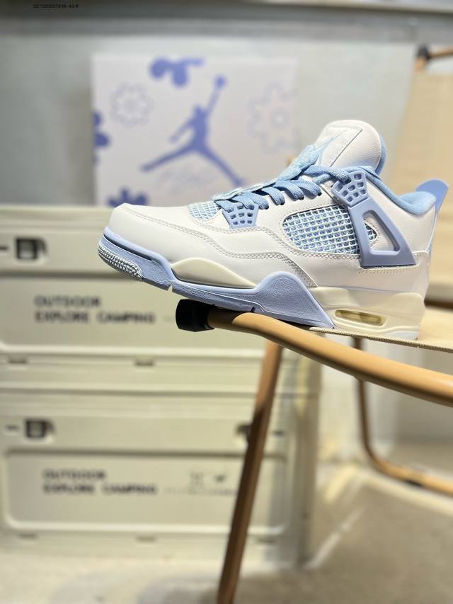 Air Jordan 4 Retro Black Military Blue 迈克尔 乔丹Aj4代中帮复古休闲运动文化篮球鞋Hv0823 Qe7320507#3