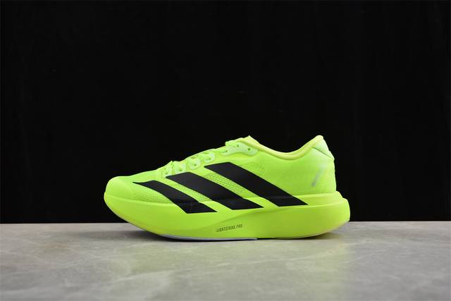 Ad Adizero Evo Sl最强竞训跑步鞋 荧光绿 Jr3416 独家原鞋原数据纸板开发.原档数据3D打印. 鞋面细节匹配原版 工程贾卡网面.提升关键区域