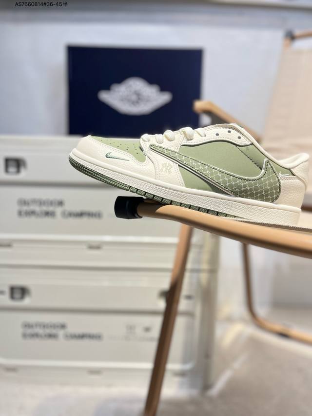公司级头层皮乔丹Air Jordan 1 Low Aj1低帮系列篮球鞋 官方同步配色 原装级产物 #拒绝公底 立体鞋型 细节完美 高清洁度Xs As766081