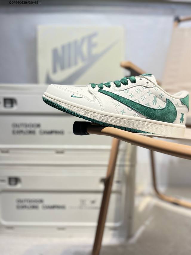 公司级头层皮乔丹Air Jordan 1 Low Aj1低帮系列篮球鞋 官方同步配色 原装级产物 #拒绝公底 立体鞋型 细节完美 高清洁度Sj2068 Qd76
