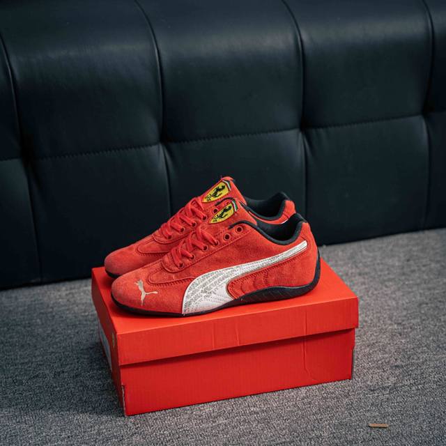 核心私 Puma Ferrarl Speedcat Cn Gp 复古单品 彪马 防滑耐磨低帮德训板鞋 货号：309180 01 尺码：35.5 36 36.5