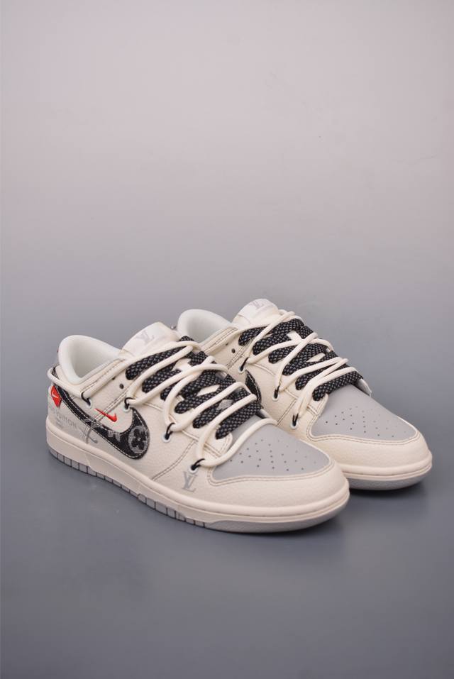 Nike Sb Dunk Low Lv联名 解构抽绳鞋带 纯原大厂出品 极力推荐 原装头层材料 独家版型蒸餾加工 帶來的是更好的视觉和脚感体验 大厂纯原品质出货