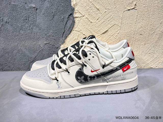 新品上市实拍 Nike Sb Dunk Low X Louis Vuitton 小麦绑带Lv印花 纯原大厂出品 极力推荐 原装头层材料 独家版型蒸餾加工 帶來的