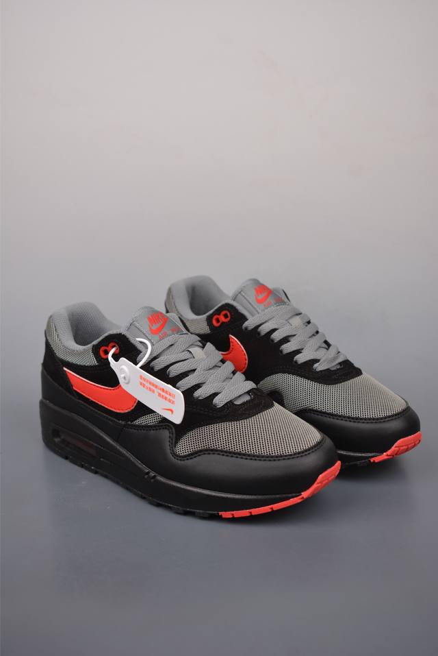 Nike Air Max 1 复刻拼接 纯原版本 复古休闲跑步鞋 官方同步上架 真标原盒 原底原面 正确版型 原版开发 精准细节 市面最高版本 官方货号：Fz5