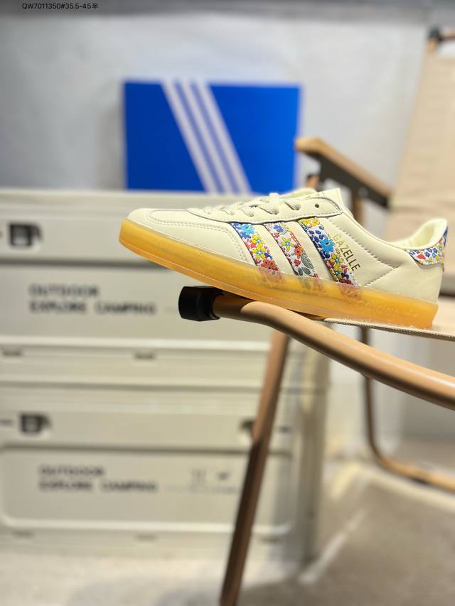 阿迪达斯Adidas Originals Gazelle Esquisite Gucci 德训 羚羊系列低帮复古百搭休闲运动板鞋 货号 Jh7370 Qw701