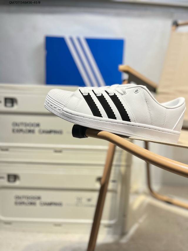 阿迪达斯Adidas三叶草 Originals Superstar 贝壳头系列低帮经典百搭休闲运动板鞋 货号 Id2552 Qm7011348#36-45半