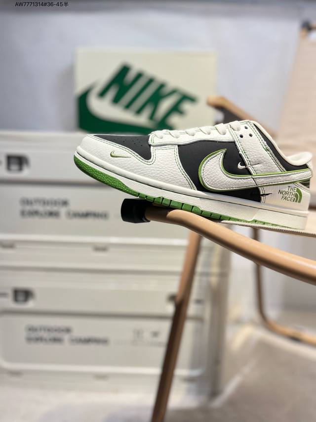 Nike Sb Dunk Low“北面联名” 周年高端定制 低帮休闲板鞋 定制鞋盒 超高清洁度 皮料切割干净无任何毛边 细节完美Sc9207 Aw7771314