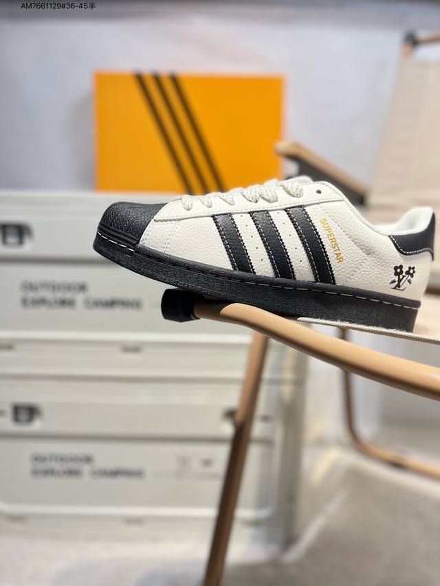 全新配色 Adidas阿迪达斯三叶草Superstar W经典贝壳头运动板鞋Hd2208 Am7661129#36-45半