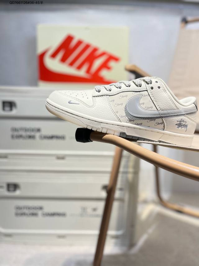 Nike Sb Dunk Low“斯图西联名” 周年高端定制 低帮休闲板鞋 定制鞋盒 超高清洁度 皮料切割干净无任何毛边 细节完美Xx2025 Qd766112