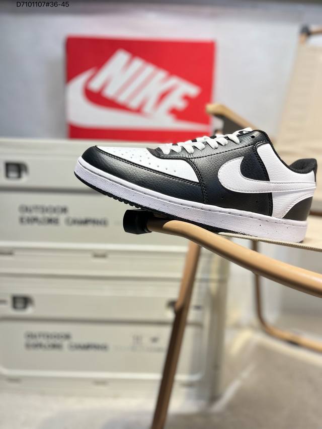 Nike Court Vision Lo 低帮百搭 透气休闲运动板鞋 兼顾舒适脚感和出众风范 演绎匠心之作 结构性的支撑贴合感结合复古篮球设计 货号:Cd543