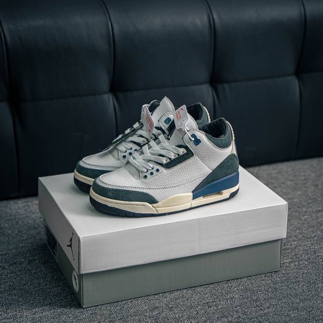 核心私 Air Jordan 3 Retro 迈克尔 乔丹Aj3代中帮复古休闲运动文化篮球鞋 货号：Hv8571 100 尺码：36 37 37.5 38 39