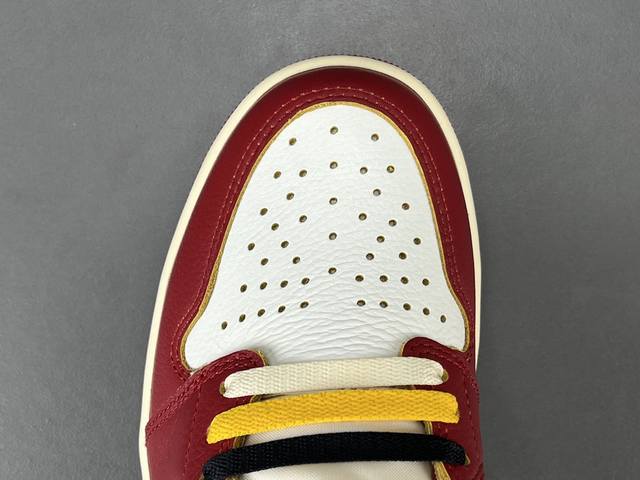渠道优势，！ 东莞产 Aj1 Union La X Jordan Air Jordan 1 舒适耐用 防滑耐磨 高帮 复古篮球鞋 男女同款 白红灰 2025年版