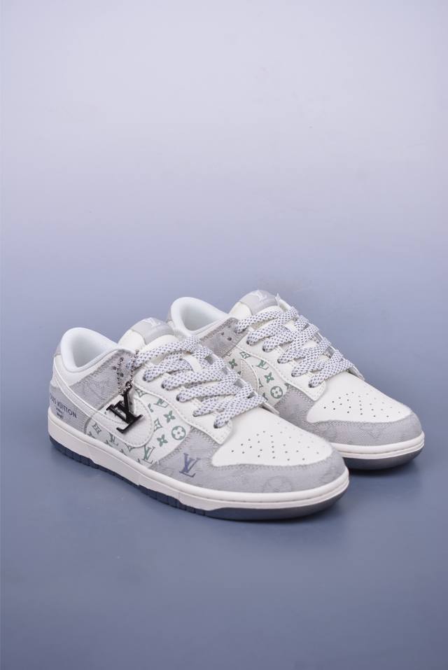 Nike Sb Dunk Low Lv联名 纯原大厂出品 极力推荐 原装头层材料 独家版型蒸餾加工 帶來的是更好的视觉和脚感体验 大厂纯原品质出货 清洁度 电绣