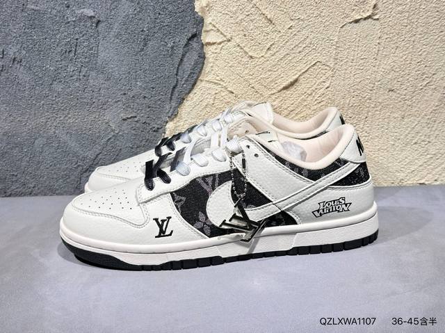 新品上市实拍 Lv X Nike 灰金暴力熊 此款主张打破传统的工业化流水线设计限制，以Made By Ideas的超级创意为理念，集结众多潮流设计师，结合时下