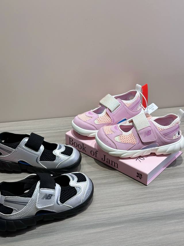 Nb920童鞋男女童包头凉鞋夏新款-火有火的道理高规格品质 上脚舒适，鞋底软！网面优质皮料拼接透气又舒适魔术贴设计，幼儿园必备单品，穿脱超级方便！