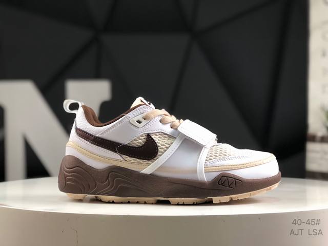 公司级带半码 耐克 Travis Scott X Nike Shark-A-Don 舒适潮流 防滑耐磨 低帮 生活休闲鞋 男款 Travis Scott 携手