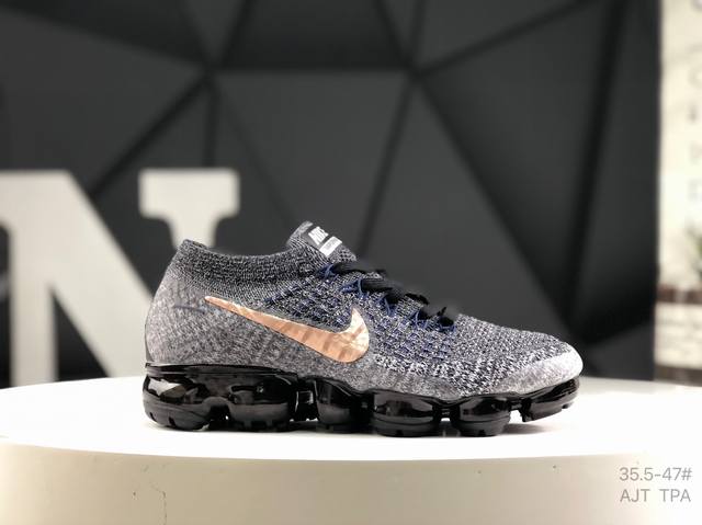 公司级带半码 耐克 Nike Air Vapormax Fk 全掌长气垫 缓震跑步鞋采用传统的Flyknit构造 回收材料制成 鞋垫上印有Nike的风车标志全长