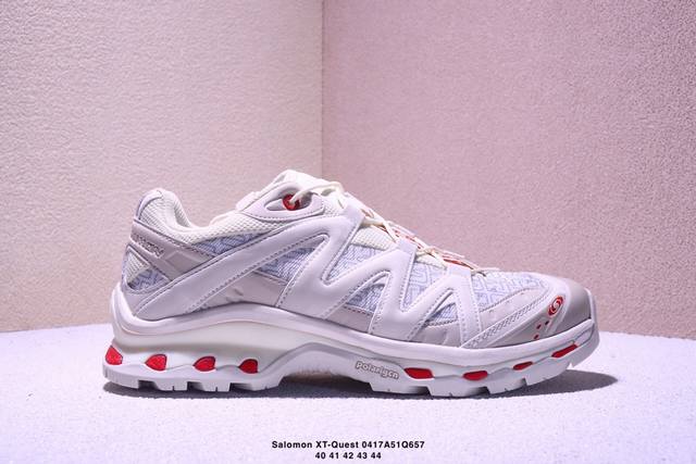 法国户外品牌-萨洛蒙 Salomon Xt-Quest Adv Xt 3D探索者系列 纯原版本 潮流越野机能户外休闲运动跑步鞋 采用透气网布与防护皮革组合鞋面材