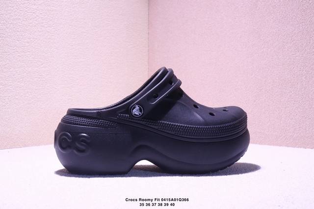 Crocs Roomy Fit 卡骆驰厚底夏季轻便沙滩鞋 贝拉 防滑耐磨大底凉鞋 洞洞鞋花园鞋 环保软包装 尺码见图 Xm0415Q366