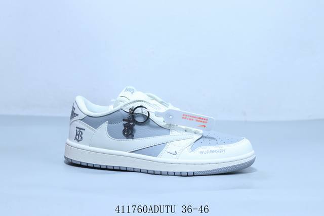 乔丹Air Jordan 1 Low Aj1 乔1低帮复古文化休闲运动篮球鞋倒勾 圣罗兰 货号 Bb6588-315 41 Adutu 36-46