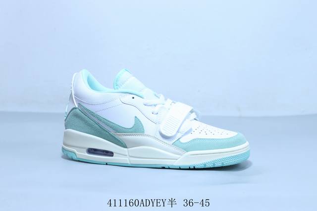 耐克Nike Air Jordan Legacy 312 Low”White pine Green“乔丹最强三合一混合版本低帮文化休闲运动篮球鞋 货号 Fq78