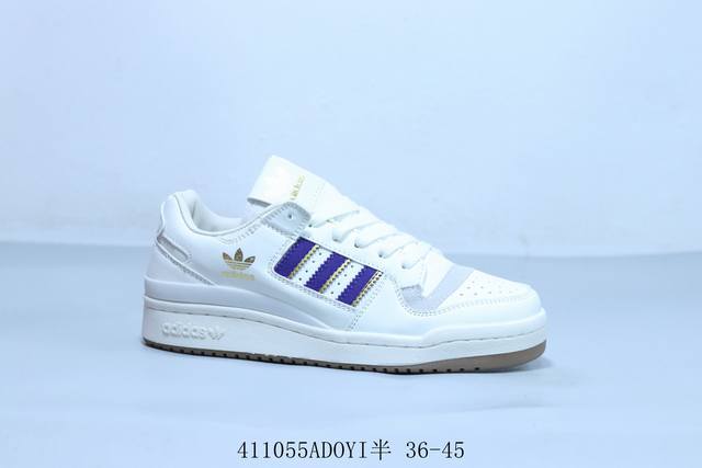 阿迪达斯Adidas三叶草 Originals Forum 85 Low 84罗马系列低帮复古系带百搭休闲运动板鞋 货号 If9681 411055Adoyi半