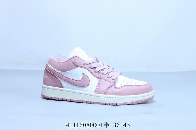 乔丹Air Jordan 1 Low Aj1 乔1低帮复古文化休闲运动篮球鞋 白粉 货号 Dc0774-162 41 Adooi半 36-45