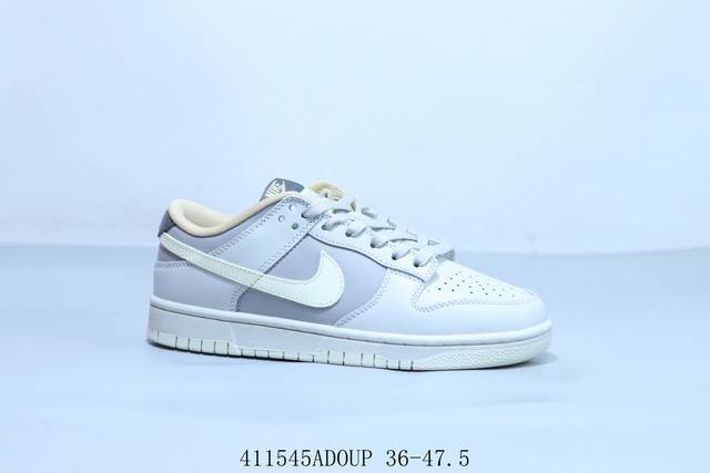 200 耐克 Nike Sb Dunk Low pro 复古低帮 休闲运动滑板板鞋 白灰 货号 Ib4503-072 411545Adou -47.5