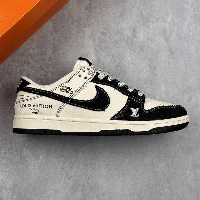 本地 核心私 Nike Sb Dunk Low Lv系列 牛仔布黑勾 周年高端定制 低帮休闲板鞋 #定制鞋盒 大厂纯原品质出货 超高清洁度 皮料切割干净无任何毛