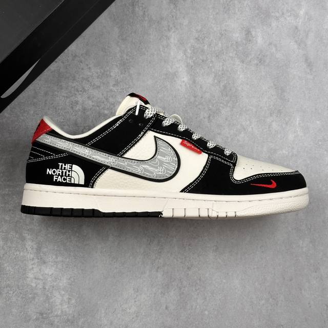 本地 核心私 Nike Sb Dunk Low 北面 X Sup三方联名系列 素描灰勾 周年高端定制 低帮休闲板鞋 #定制鞋盒 大厂纯原品质出货 超高清洁度 皮