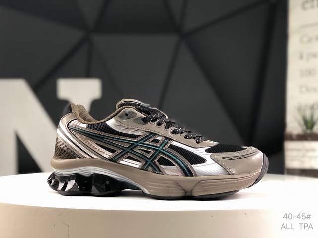 公司级带半码 亚瑟士 Asics Gel-Kinetic Fluent防滑耐磨 低帮跑步鞋，鞋面由透气的网眼材料制成，并采用了双层结构 鞋子额外的支撑和透气性。