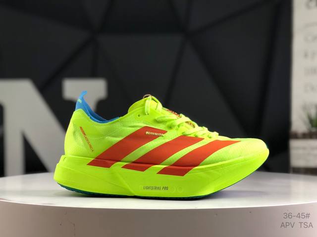 阿迪达斯 Adidas Adizero Adios pro 4 M舒适百搭防滑耐磨 低帮跑步鞋 货号：Jq1571 尺码：36-45 半 Apv Tsa
