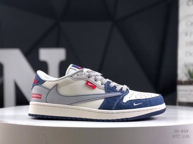 耐克Nike Air Jordan 1 Low Og Sp乔1 低帮潮流缓运动休闲板鞋。Aj1 低帮拼接 完美版型真头层牛皮# 内置缓震气垫 原鞋开模 拒绝公底