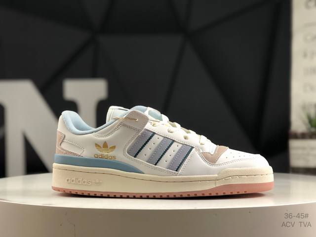 真标带半码 阿迪达斯 Ad Forum Low Og 低帮百搭潮流休闲运动板鞋 全套原纸板楦头开发 市场最新版 头层皮料加持 以复古篮球鞋的外形为基础 采用皮革